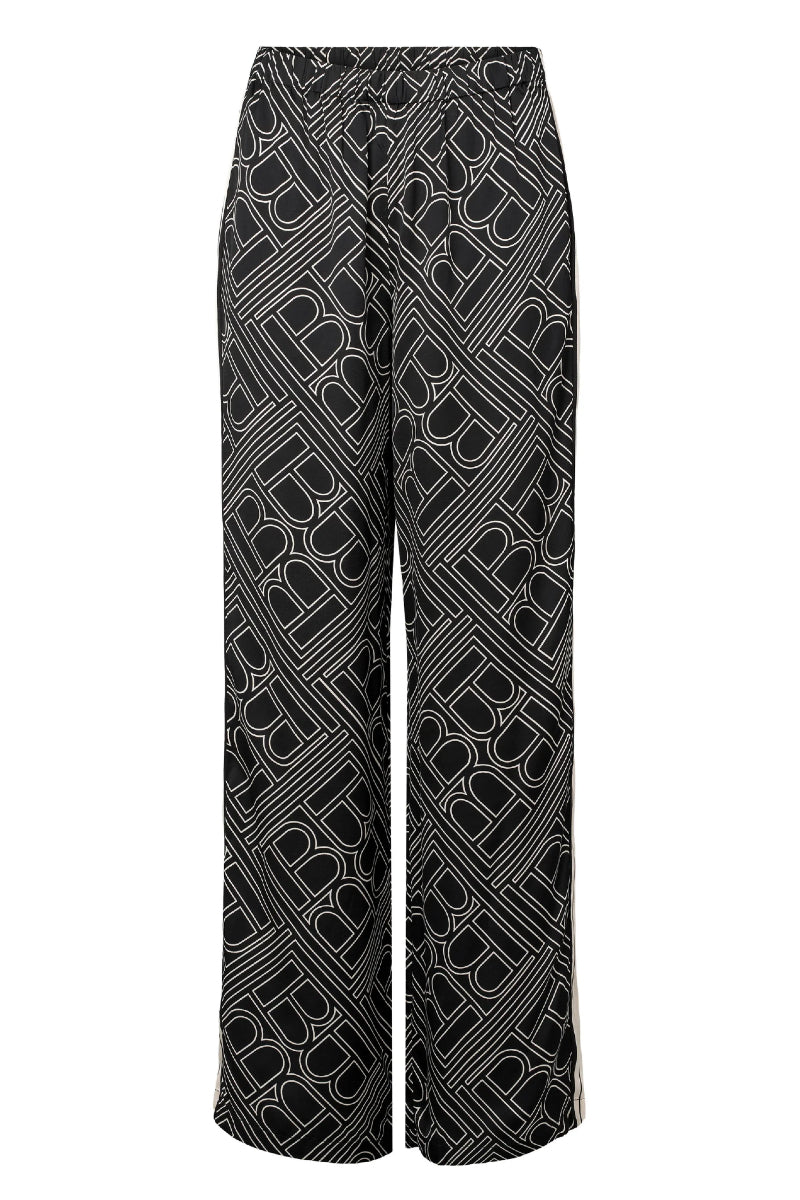 Bruuns Bazaar Floret Rina Pants - dark logo print