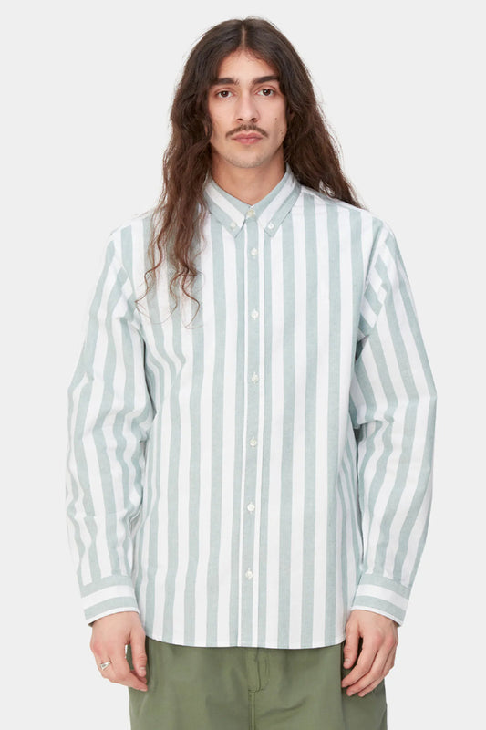 Carhartt WIP Dillion Shirt - Chervil / white