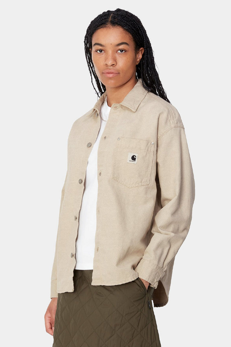 Carhartt WIP Ethel Shirt Jac 'Sullivan' Canvas - Natural rinsed