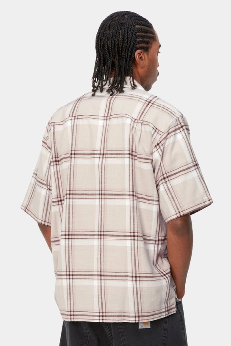 Carhartt WIP S/S Mika shirt check - tonic