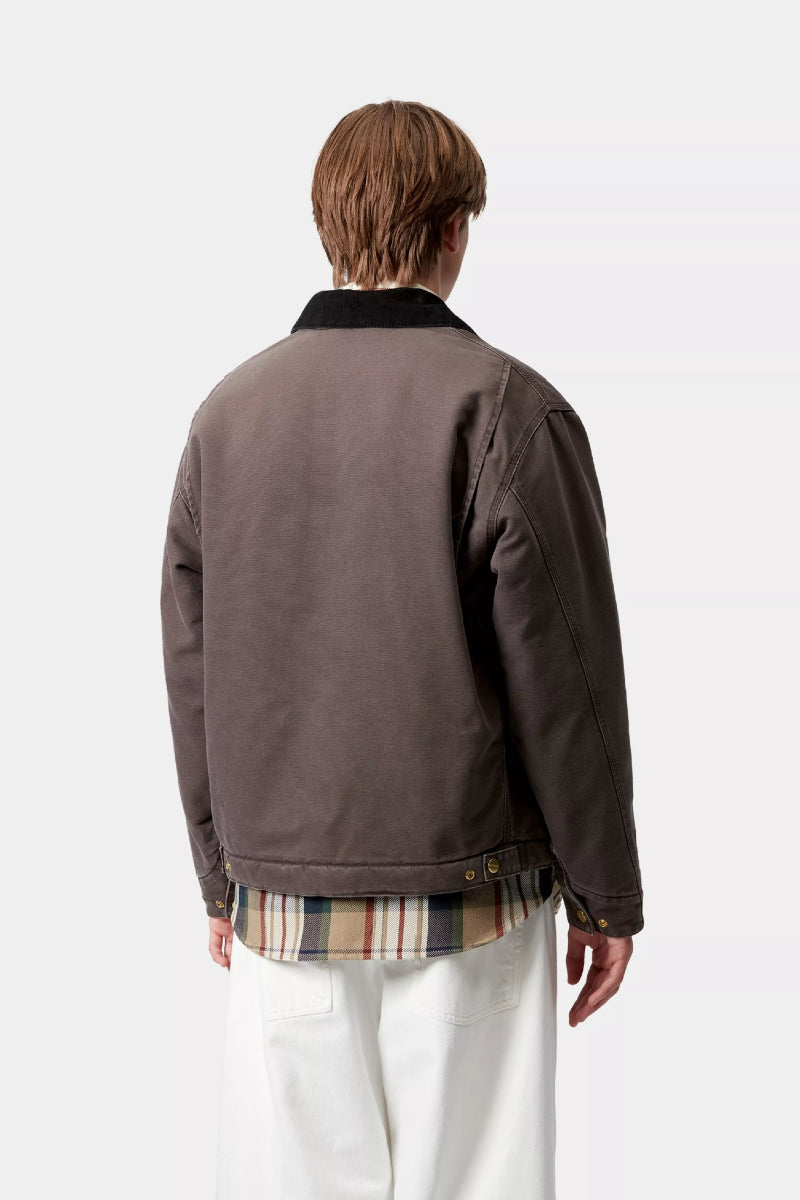 Carhartt WIP Detroit Dearborn Canvas Jacket - tobacco / black