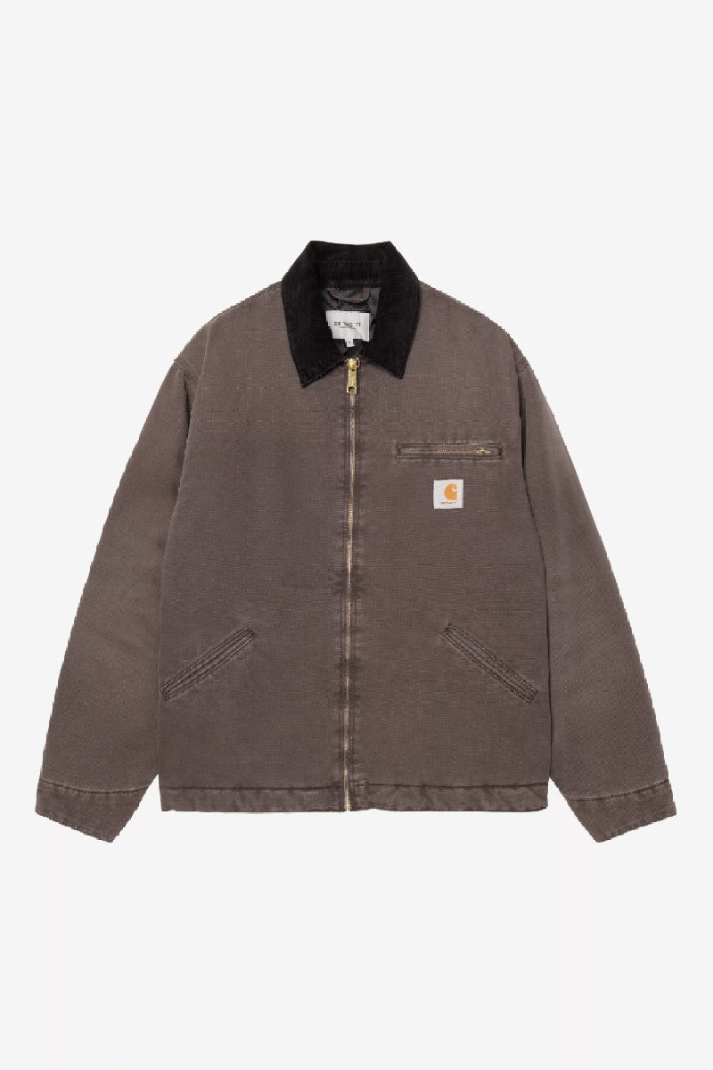 Carhartt WIP OG Detroit Dearborn Canvas Jacket - tobacco / black