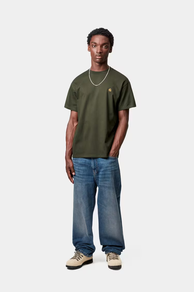 Carhartt WIP S/S Chase T-shirt - olive / gold