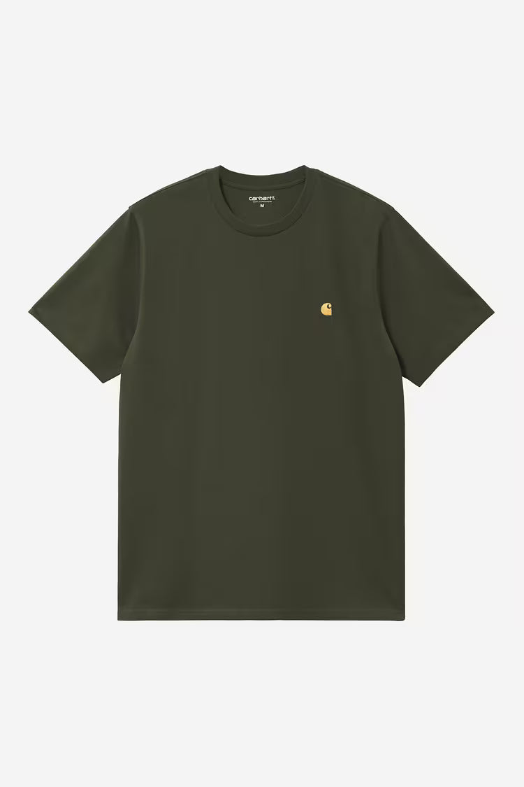 Carhartt WIP S/S Chase T-shirt - olive / gold