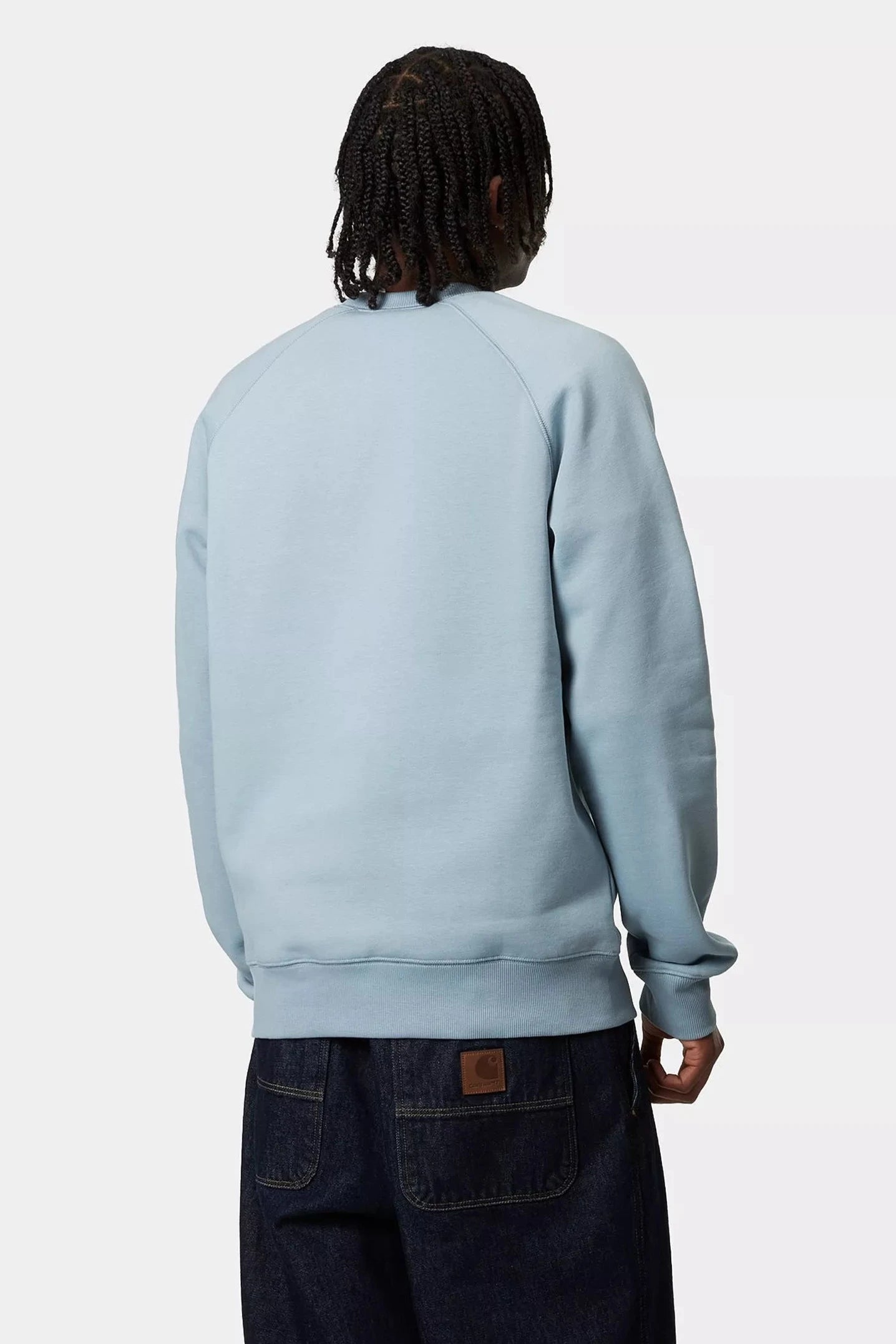 Carhartt WIP Chase Sweat - frosted blue/gold