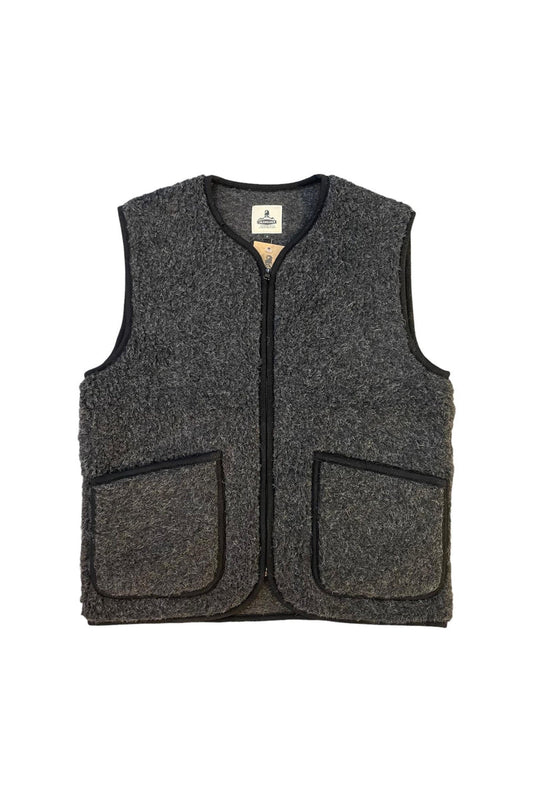 Coldbreaker Pepitco Vest, musta villaliivi, edestä
