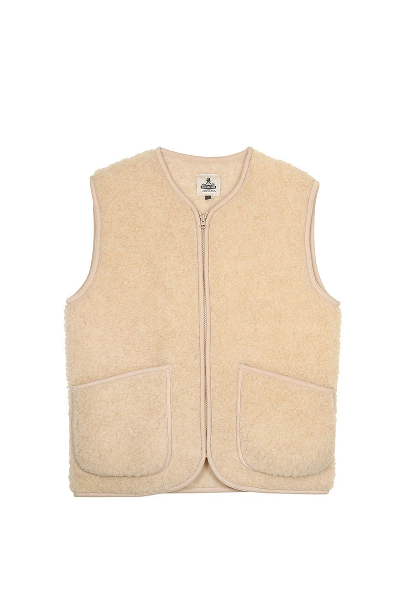Coldbreaker Pepitco Vest, beige villaliivi, edestä