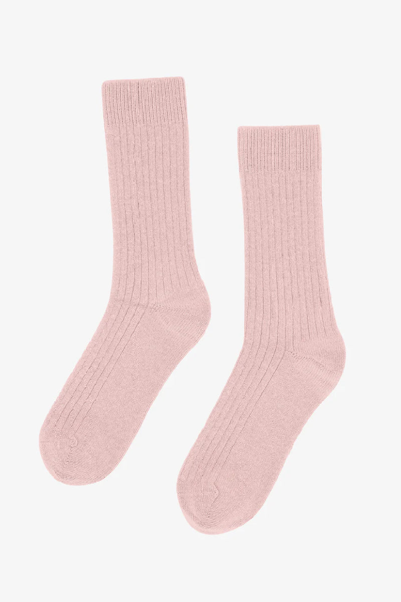 Colorful Standard Merino Wool Blend Sock - faded pink