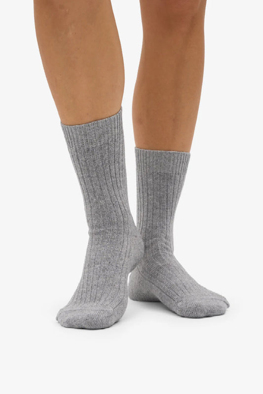 Colorful Standard Merino Wool Blend Sock - Heather grey