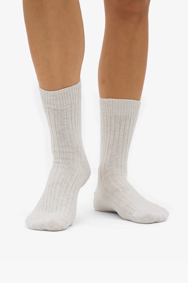 Colorful Standard Merino Wool Blend Sock - Snow Melange