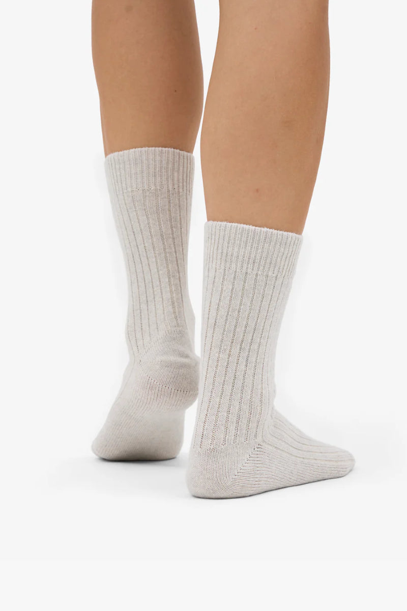 Colorful Standard Merino Wool Blend Sock - Snow Melange