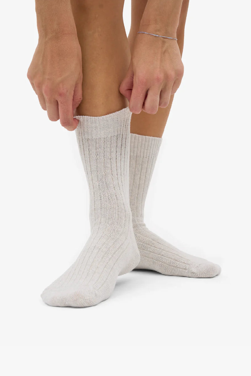 Colorful Standard Merino Wool Blend Sock - Snow Melange