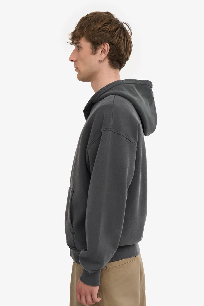 Colorful Standard Organic Oversized Zip Hood - Faded Black