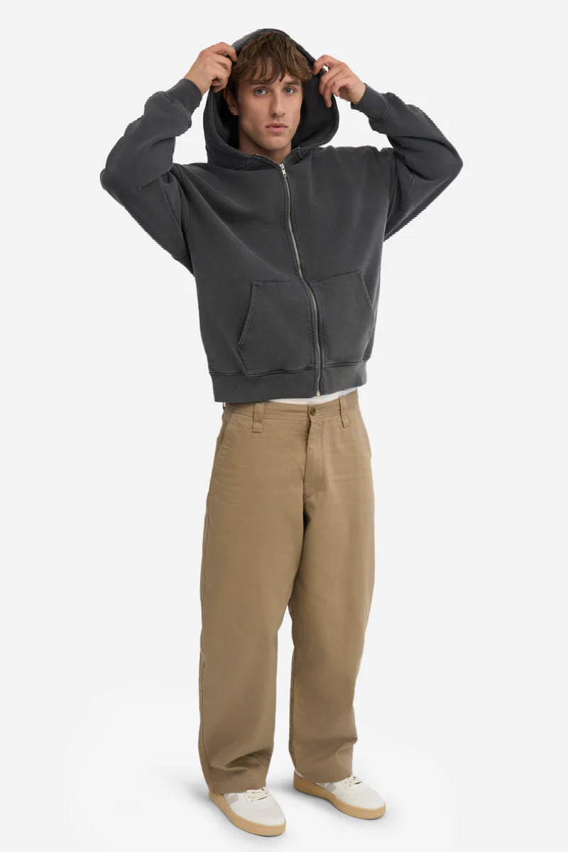 Colorful Standard Organic Oversized Zip Hood - Faded Black