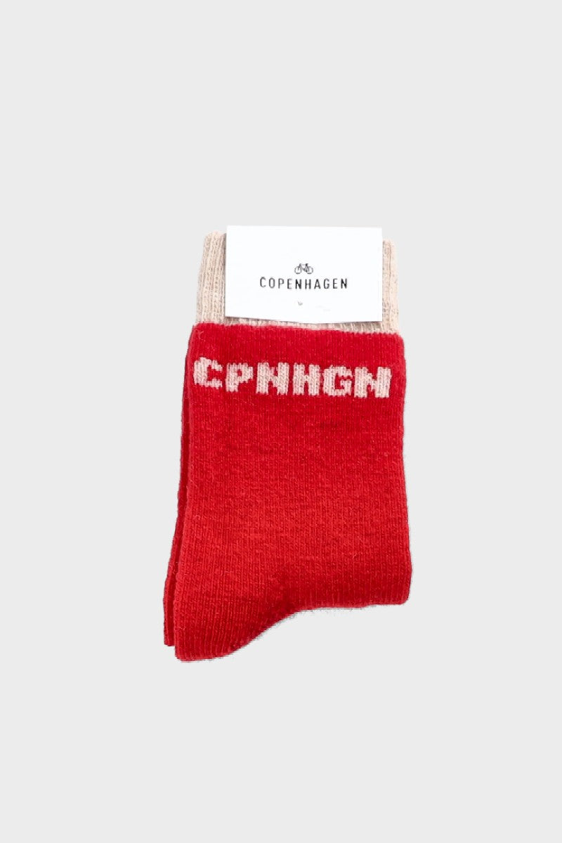 Copenhagen Studios Wool Socks - red