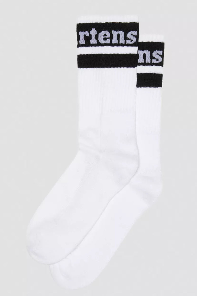 Dr. Martens Athletic logo socks - white/black
