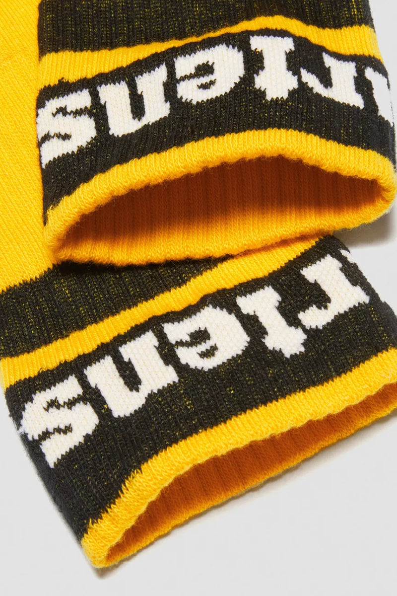 Dr. Martens Athletic logo socks - white/yellow