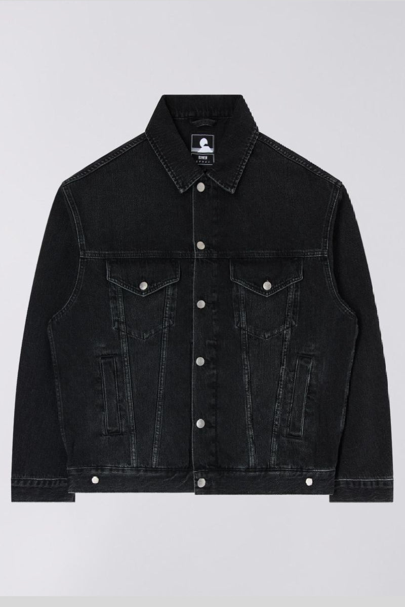 Edwin EU-Trucker jacket - Black alster wash