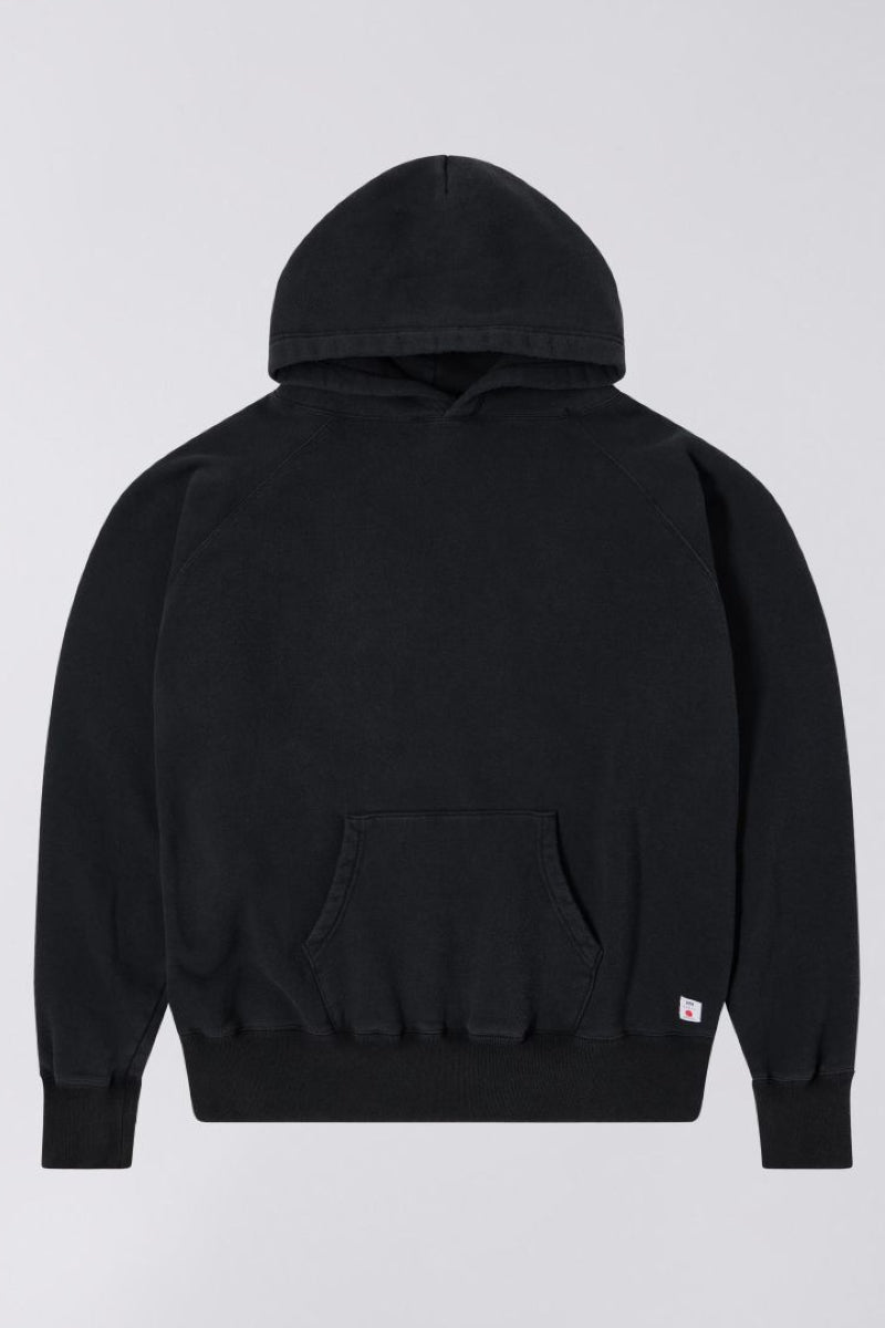 Edwin Raglan Sleeve Hood - black