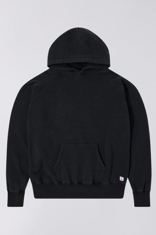 Edwin Raglan Sleeve Hood - black