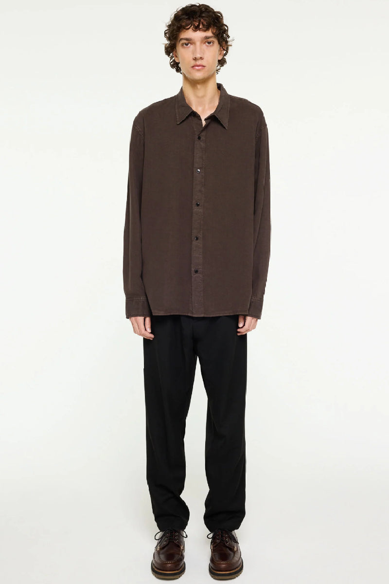 Elvine Ossian shirt - dark coffee