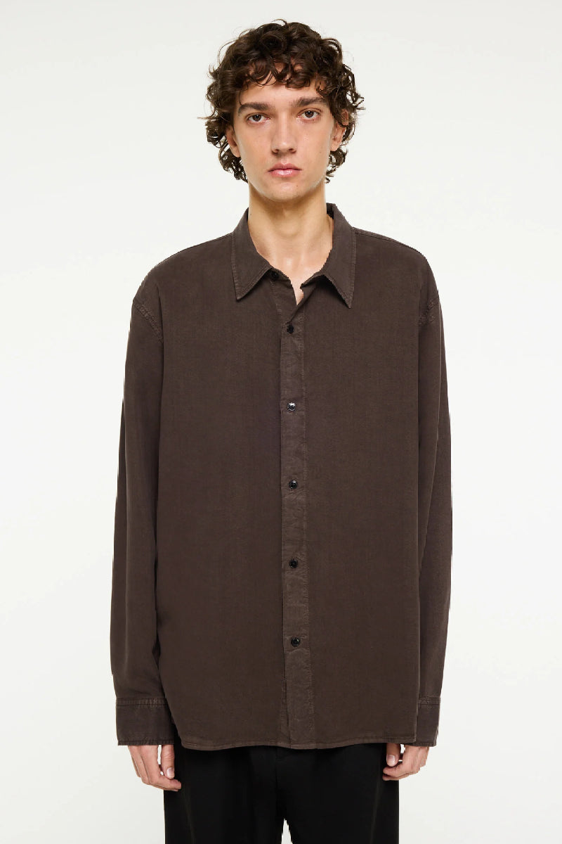 Elvine Ossian shirt - dark coffee