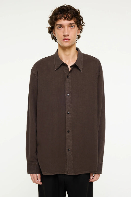 Elvine Ossian shirt - dark coffee
