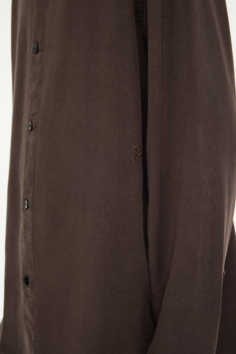 Elvine Ossian shirt - Dark Coffee