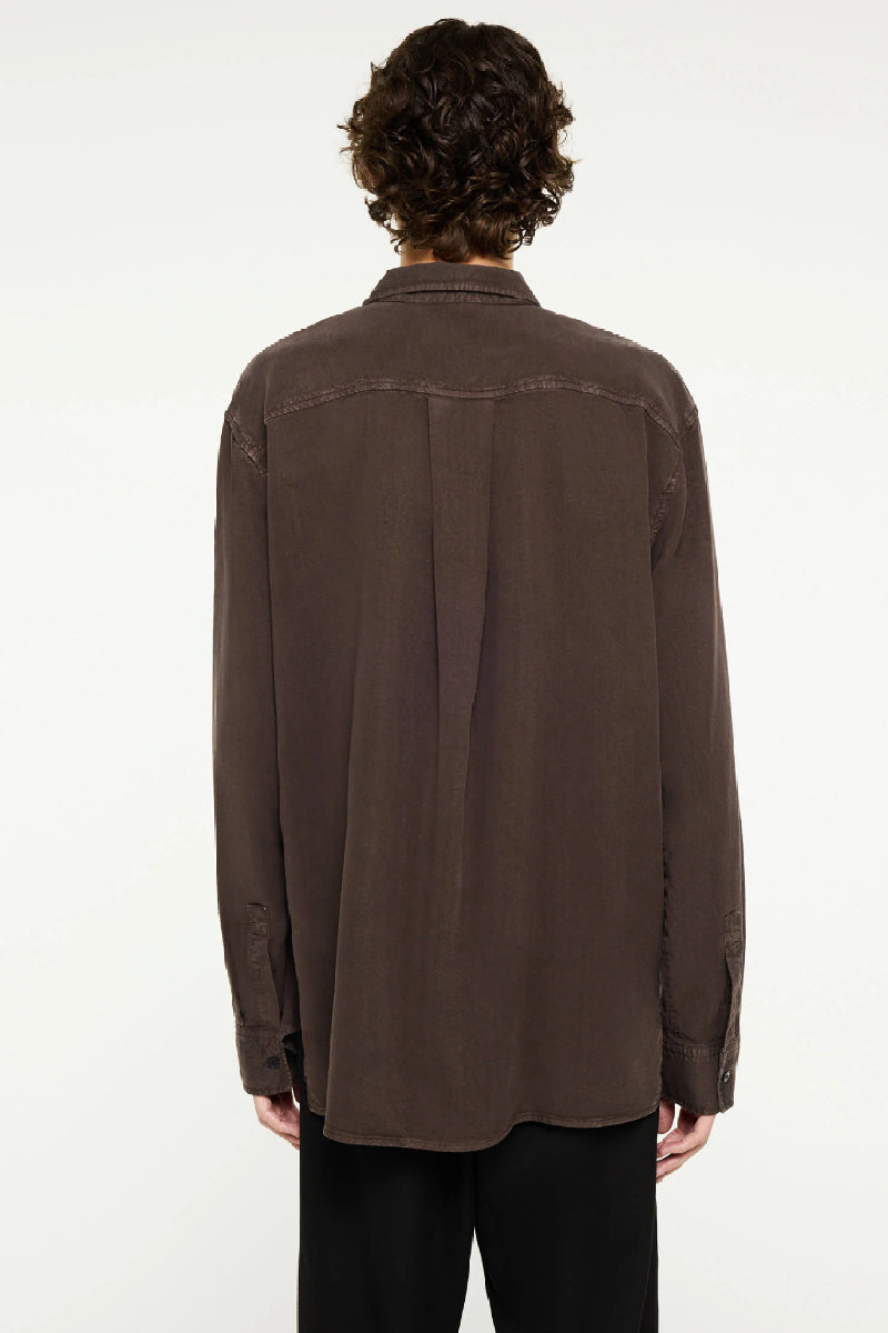 Elvine Ossian shirt - dark coffee