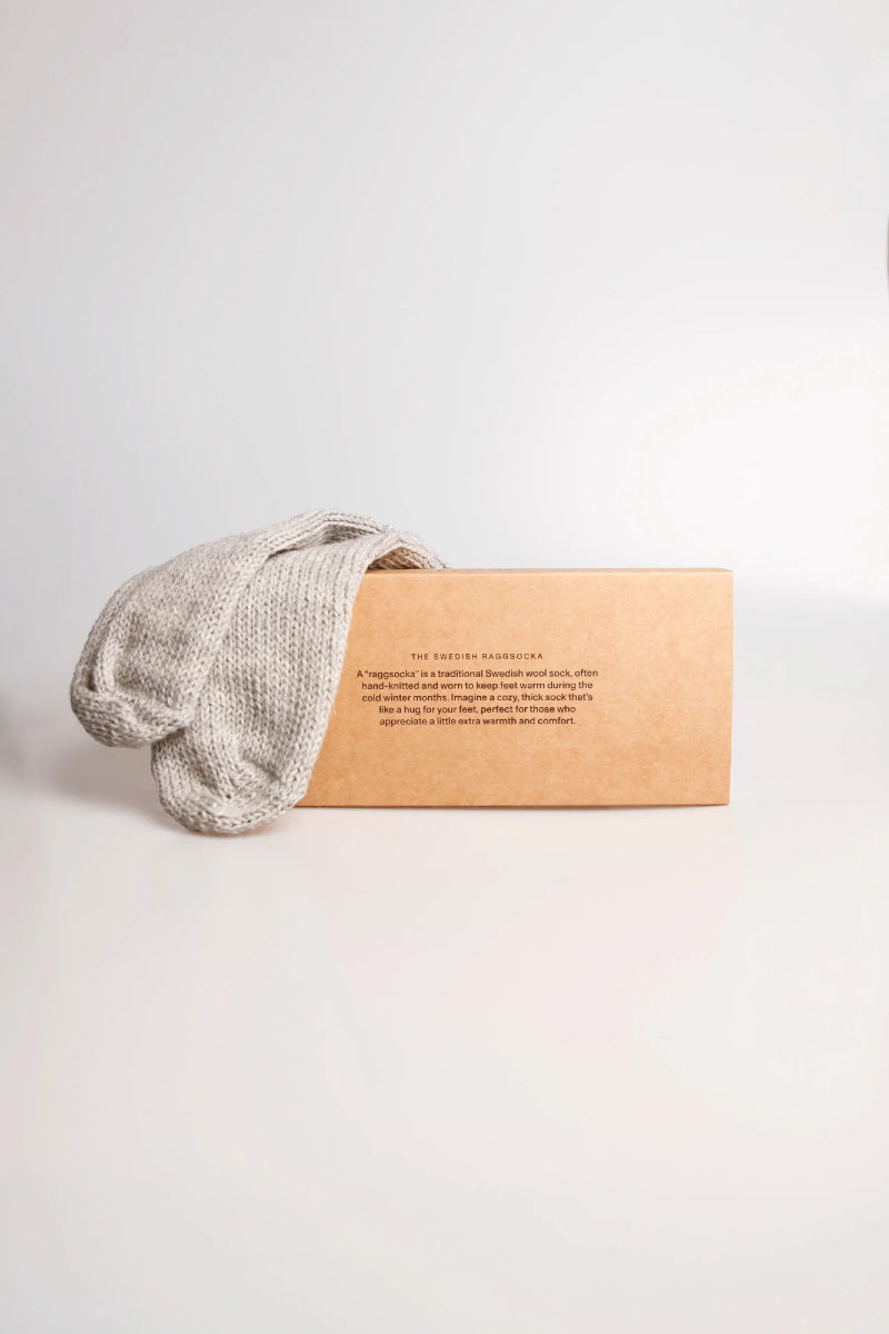 Elvine Raggsocka Wool blend - light grey melange