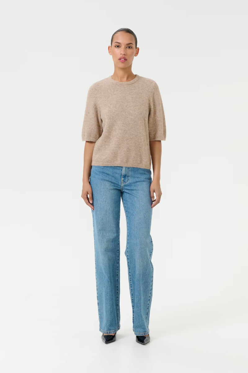 Gestuz AlphaGZ ss tee - warm sand melange