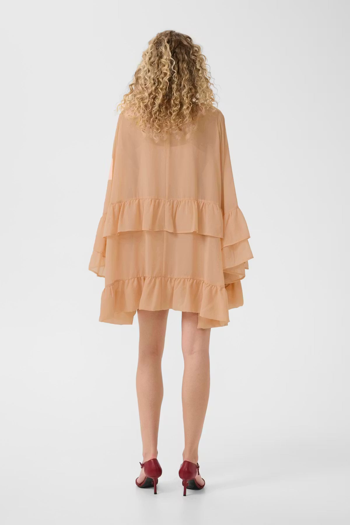 Gestuz GZchiffany short dress - maple sugar