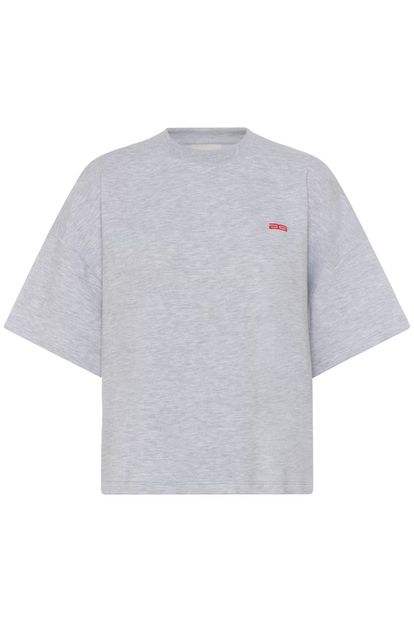 Gestuz GZgilsa seat tee - ultra light grey melange