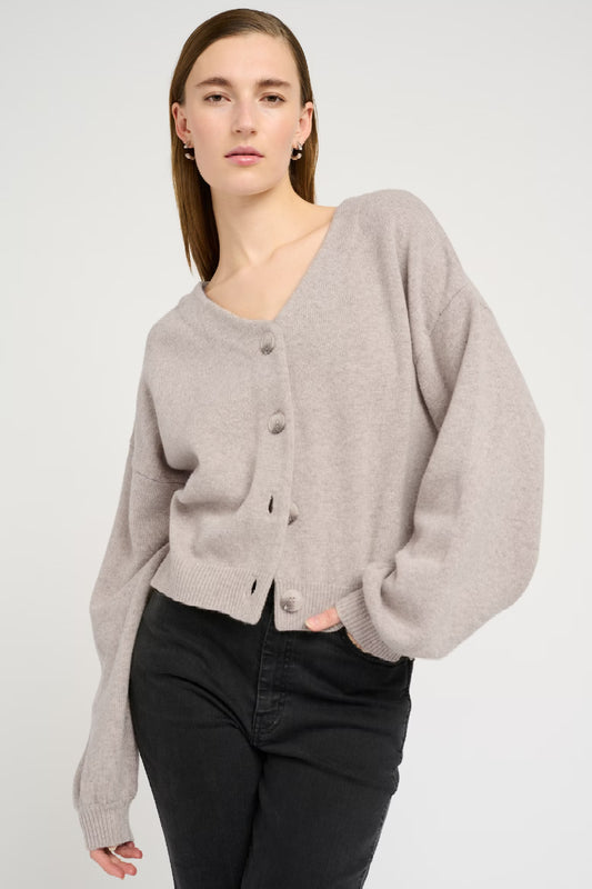 Gestuz Manzi wool cardigan - string melange