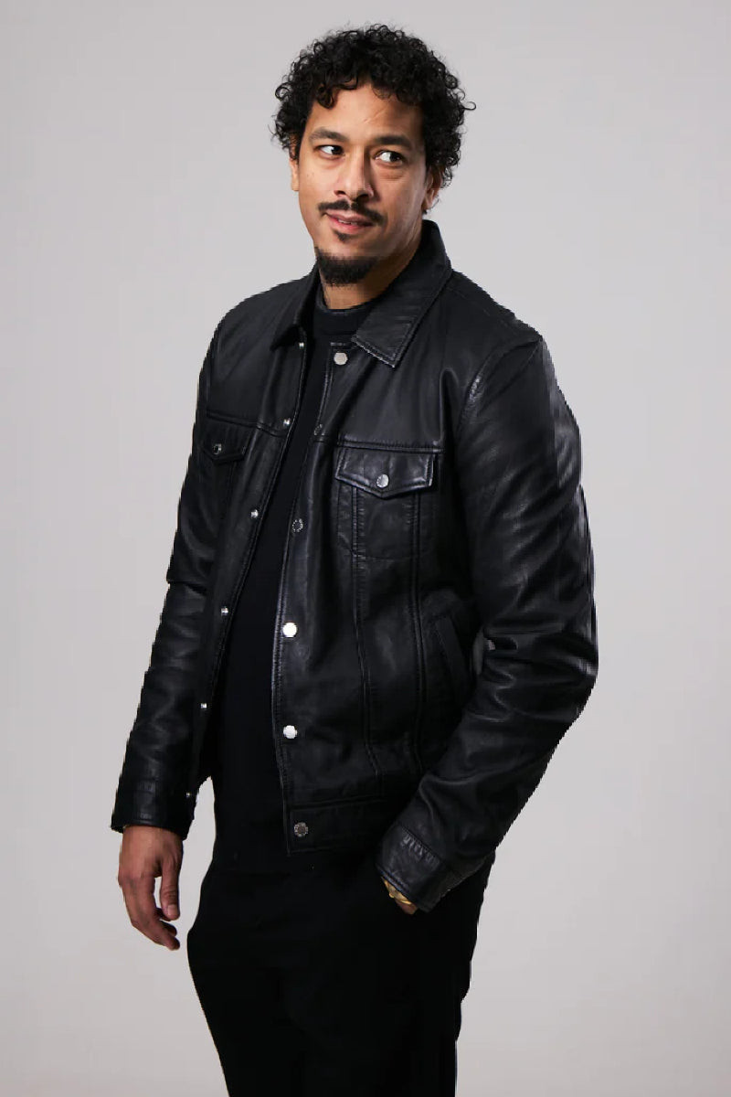 Human Scales Neo nahkatakki - black