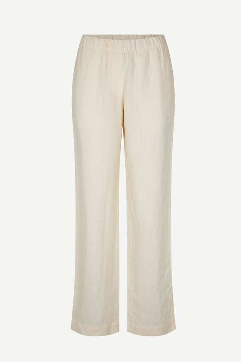 Samsoe & Samsoe Hoys Straight Linen trousers - pristine