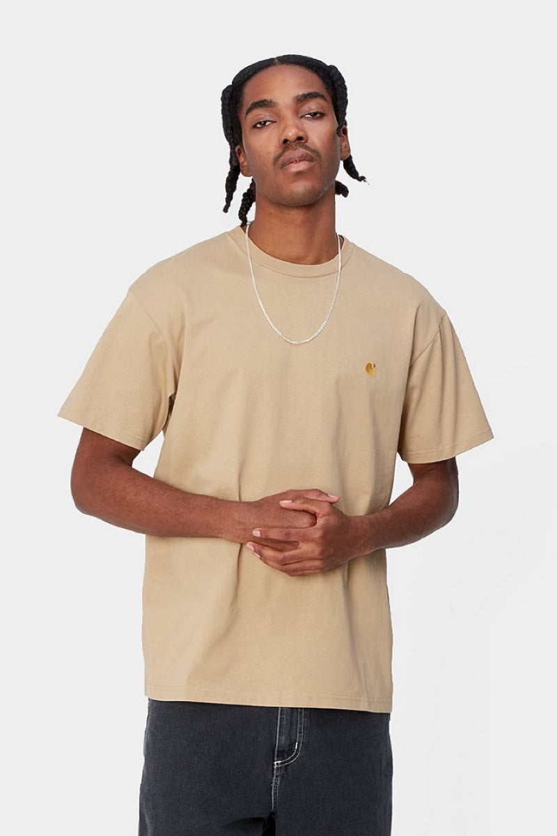 Carhartt WIP S/S Chase T-shirt - sable/gold