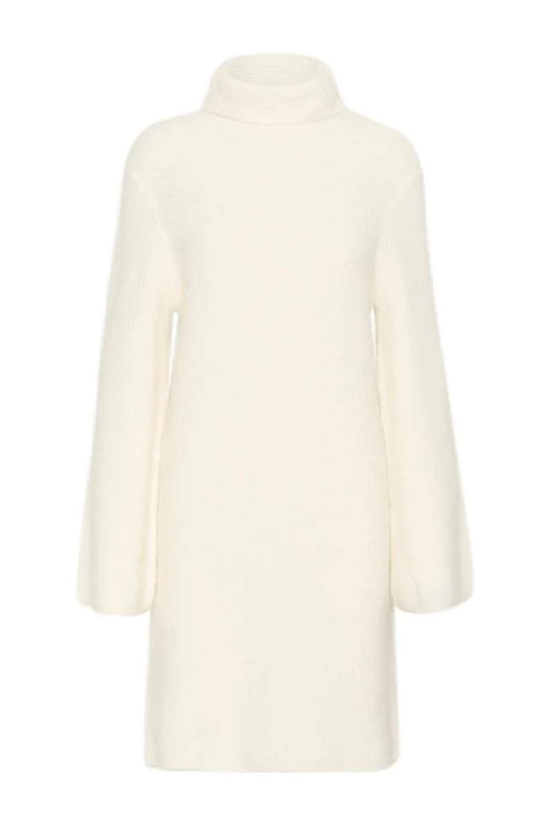 Gestuz AlphaGZ rollneck dress - egret