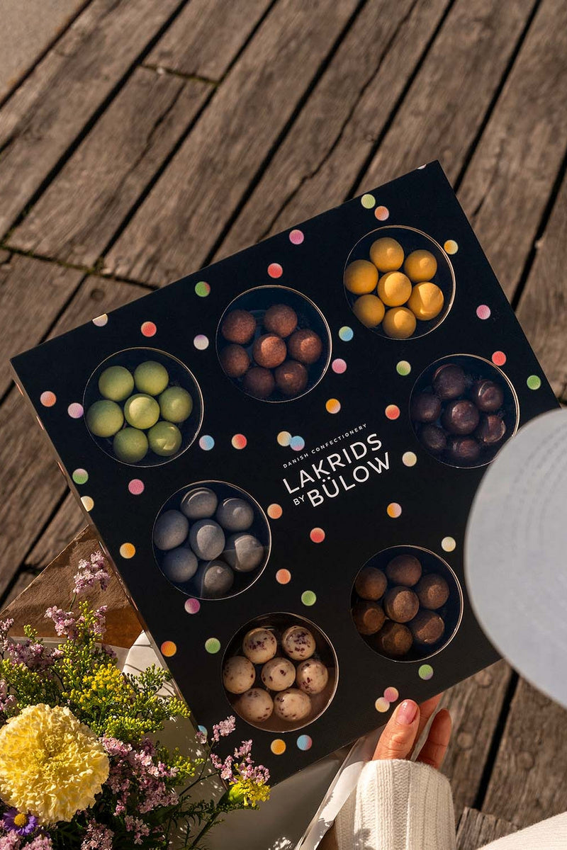Lakrids by Bülow Celebration Selection Box – kuuden maun lakritsilahja.