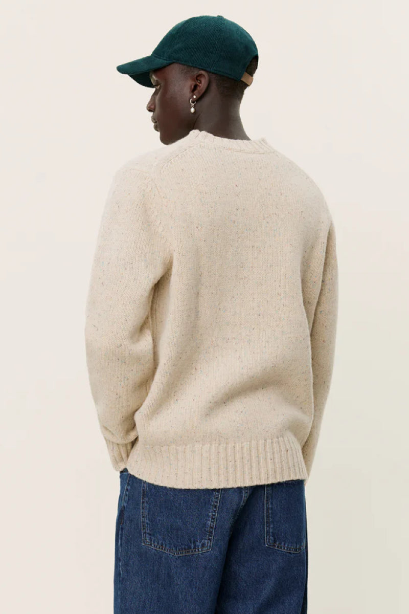 Les Deux Gary Fleck Wool Roundneck - Light sand