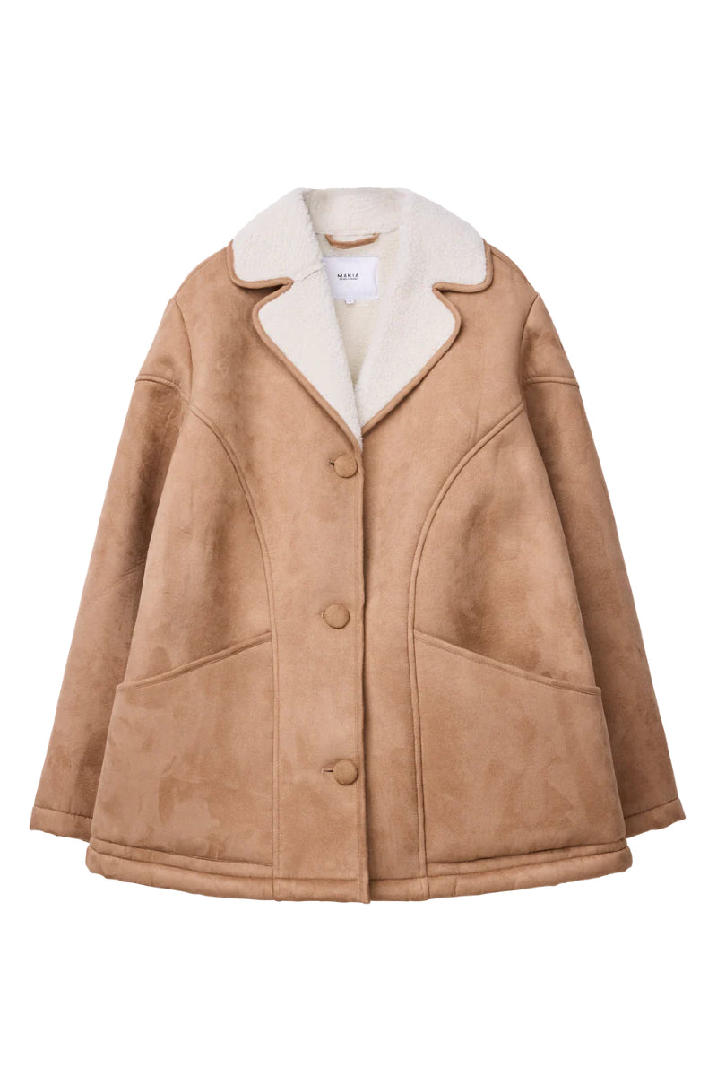 Makia Hazel Coat - camel