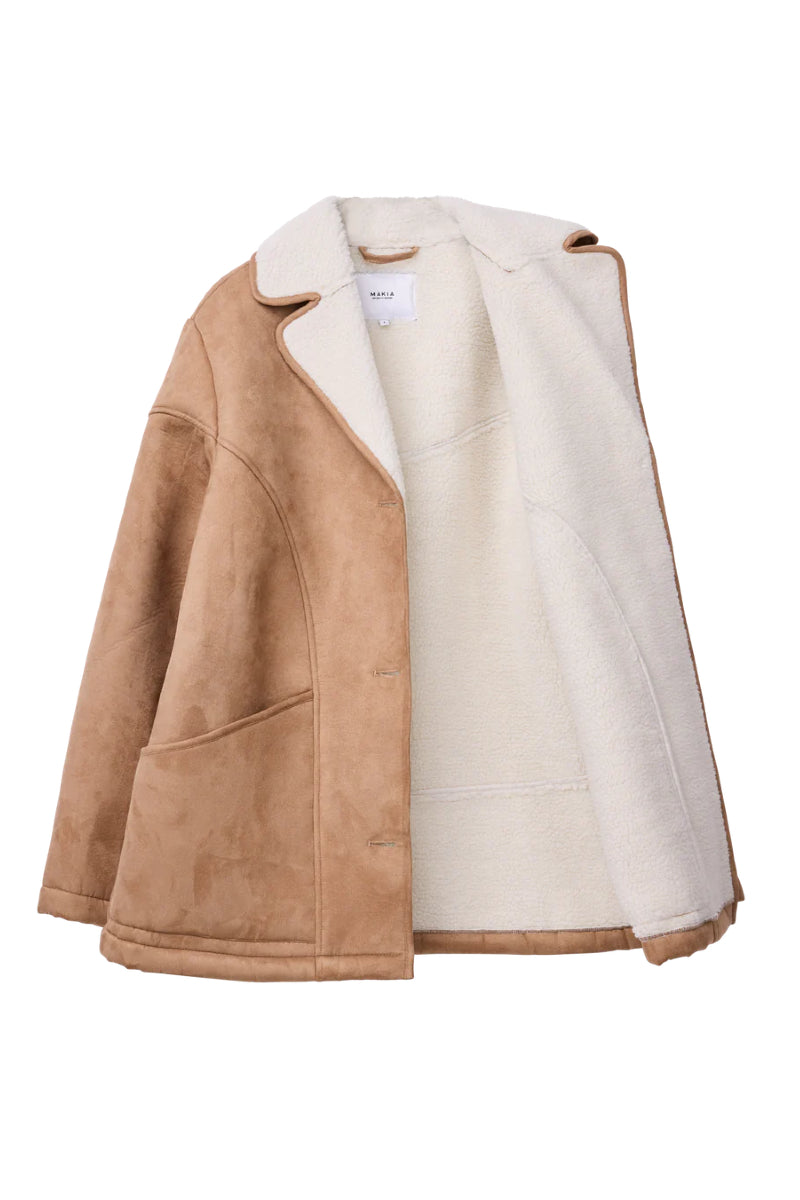 Makia Hazel Coat - camel