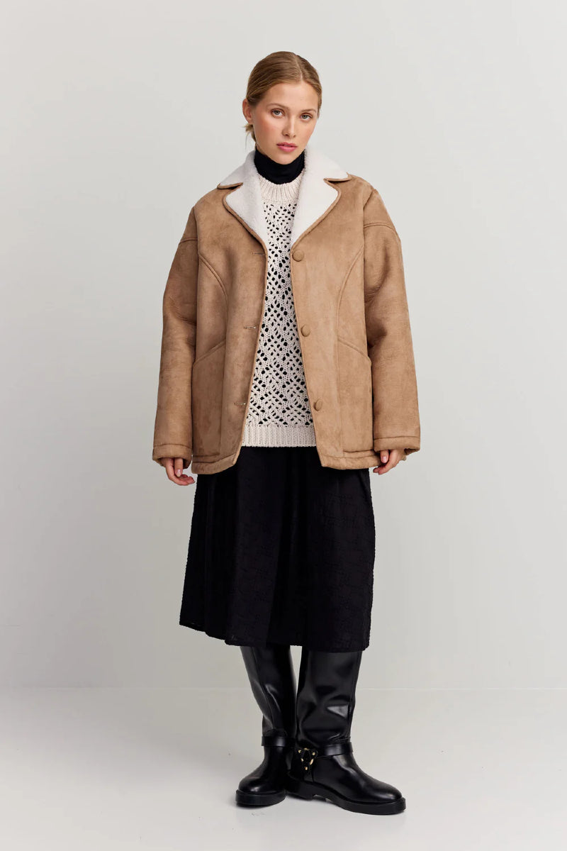 Makia Hazel Coat - camel