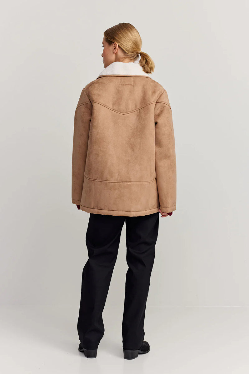 Makia Hazel Coat - camel