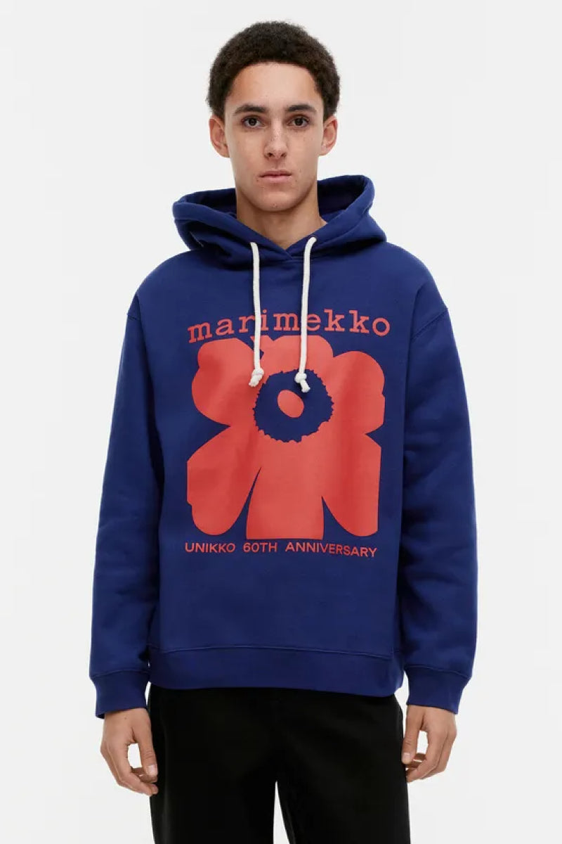 Marimekko Luuppi II Unikko Placement - tummansininen / punainen