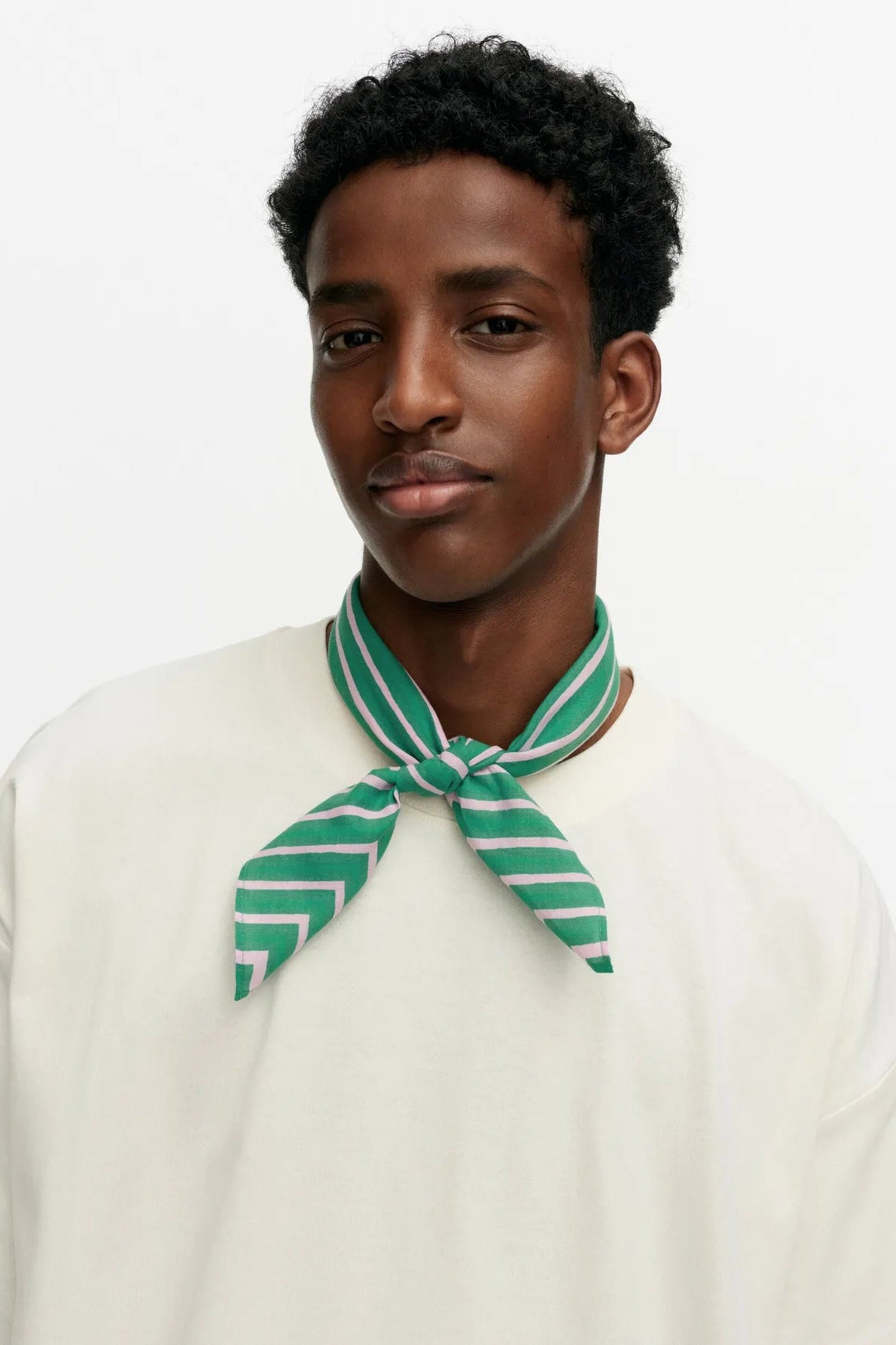 Marimekko Astrilli Piccolo Kioski Huivi - vihreä / vaaleanpunainen