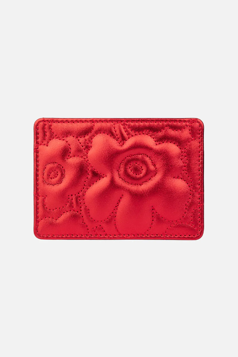 Marimekko Card Holder Unikko korttikotelo - punainen
