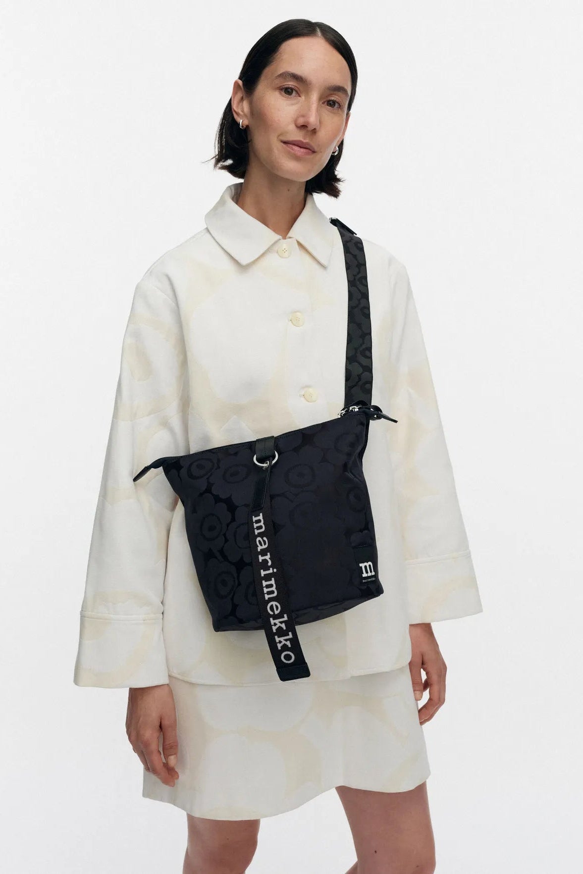 Marimekko Carry All Unikko olkalaukku - sininen / tummansininen