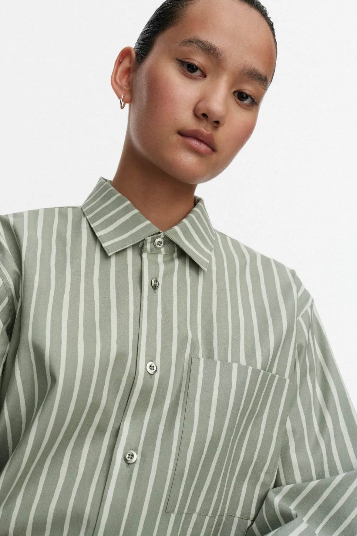 Marimekko Jokapoika Kioski puuvillapaita - vaaleanvihreä