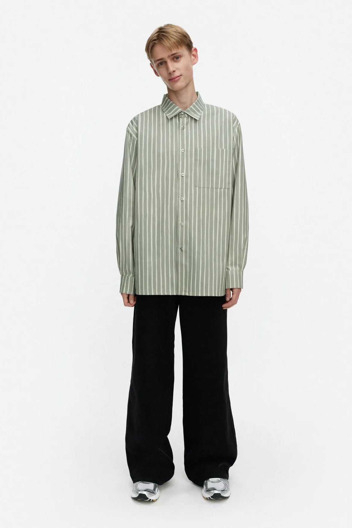 Marimekko Jokapoika Kioski puuvillapaita - vaaleanvihreä